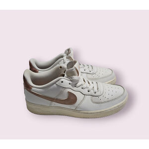Nike Air Force 1 Low Summit White Metallic Red Bronze 314219-129 SZ 7Y